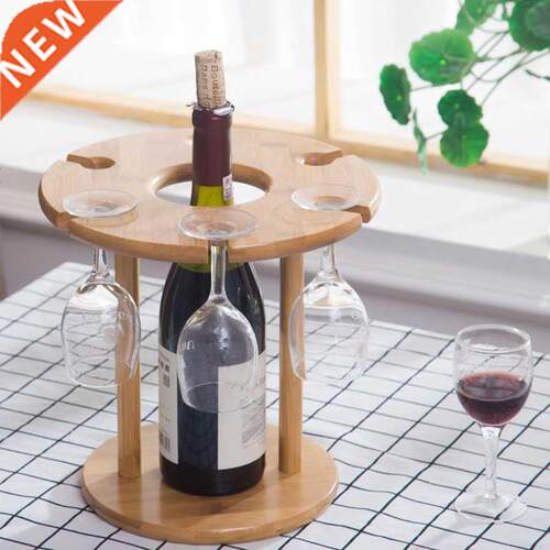 Solid Wood Wine Rack Kitchen Storage Organizer Wine Glass