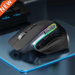 Bluetooth Rechargeable Mouse Wireless Ergonomi Silent Type