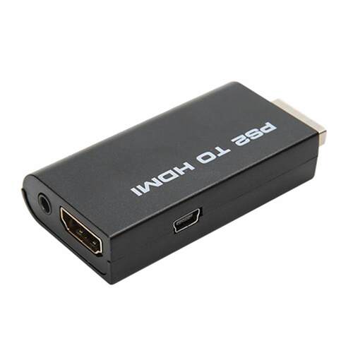 Mini for PS2 to HDMI Video Converter Adapter with 3.5mm Audi