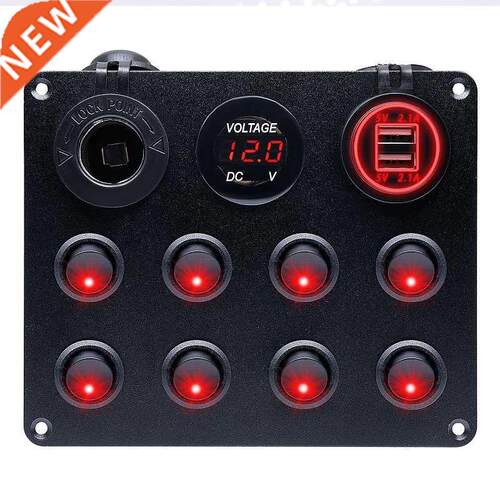 5 Gang 8 Gang Button Rocker Toggle Switch Panel Usb Control