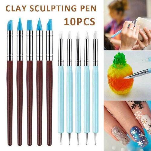 10Pcs Polymer Clay Modelling Sculpting Pen Pottery Models