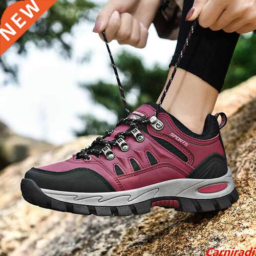 Outdoor Waterproof Climbing Walking Shoes Women Breathable C
