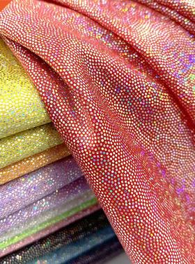 150cm*50/100cm Glitter Laser Polyester Fabric Iridescent Hol
