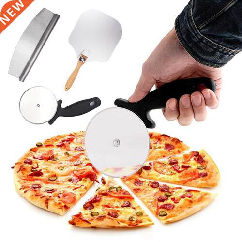 3pcs Aluminum Pizza Peel With Foldable Wooden Handle Pizza