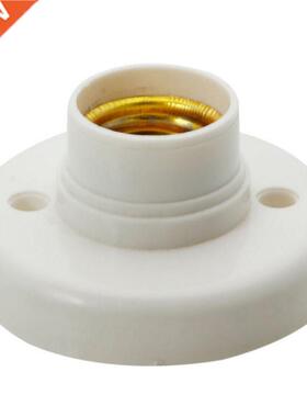 E27 lamp holder, Round Lamp Bulb Socket Bases White lamp hol