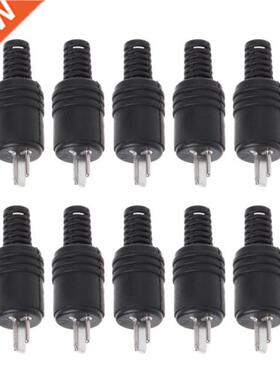 10Pcs 2 Pin DIN Speaker Plug 2Pin Plug Hifi Loudspeaker Cabl
