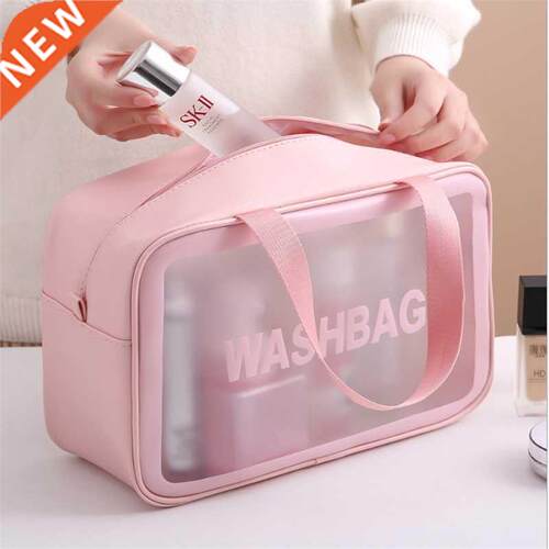 Women Portable Travel Wash Bag Female Transparent Waterproof