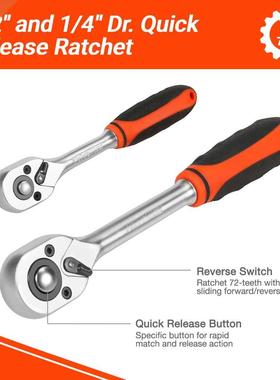 108PC Hand Tool Sets Car Repar Tool Kt Set Workshop Mecha