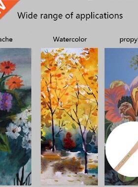 Kuas Cat Minyak Kayu Akrilik Cat Air Perlengkapan Seni