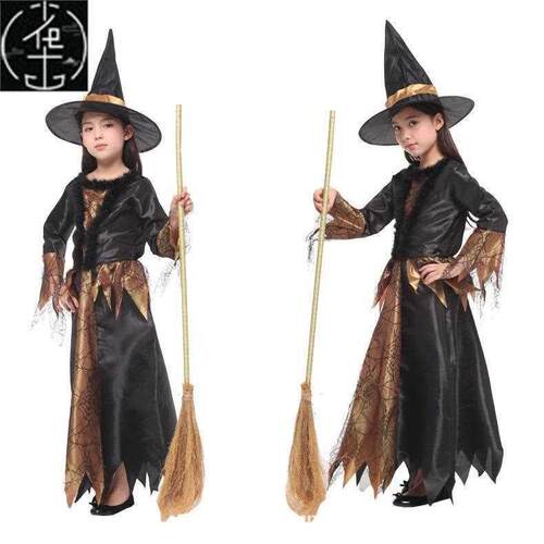 Witch Clothing Children's COSPLAY Clothing Girls' Mesh Witch