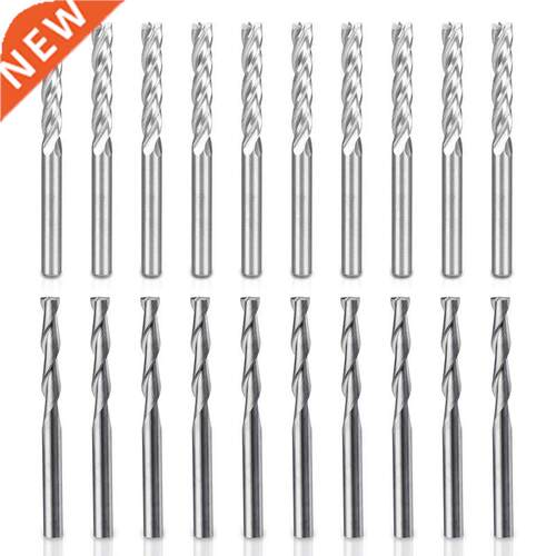20Pcs Router Bit Set Combo 4 2 Flute Milling Cutter Tungsten