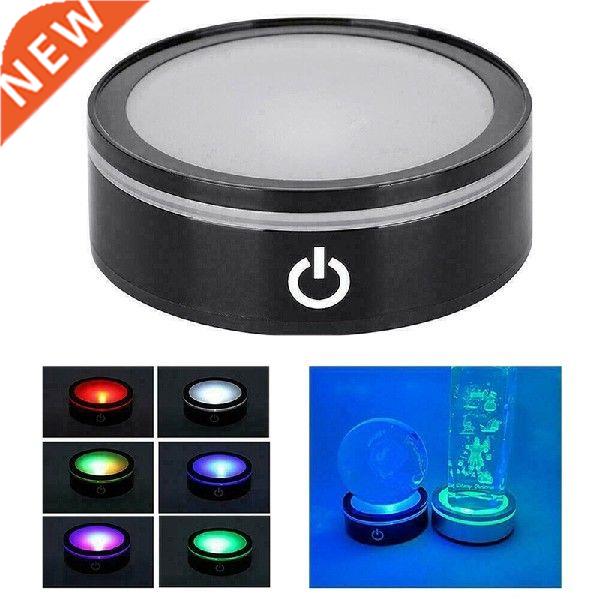 LED Light Base With Sensitive Touch Switch Round Colorful