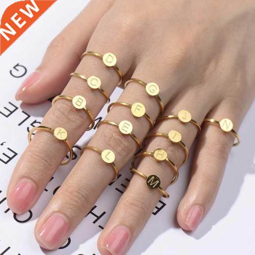 Stainless Steel Letter Ring Stainless Steel Jewelry Stainles
