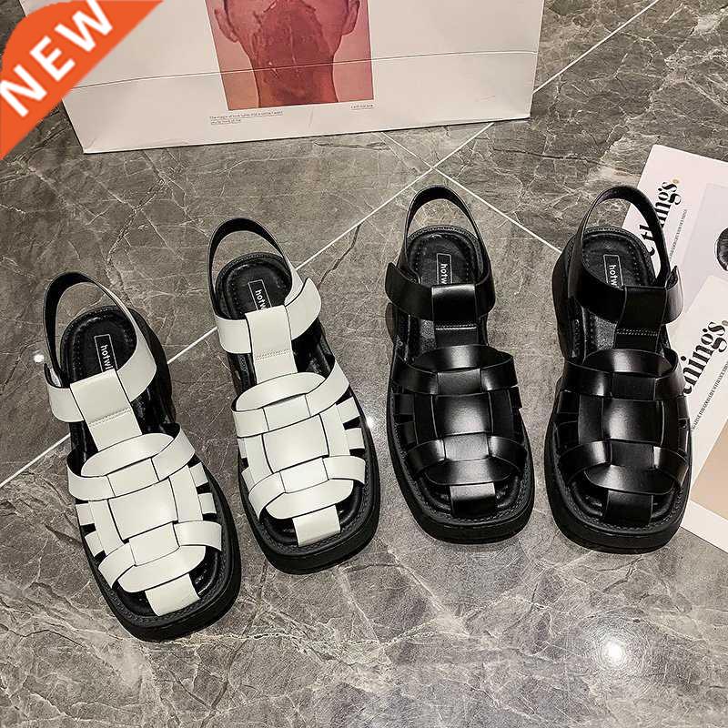 2022 New Summer Sandals Women's Casual Trend Platform Low He