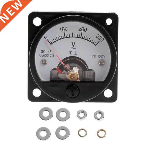 Voltmeter SO-45 AC 0-300V Round Analog Dial Panel Meter Volt
