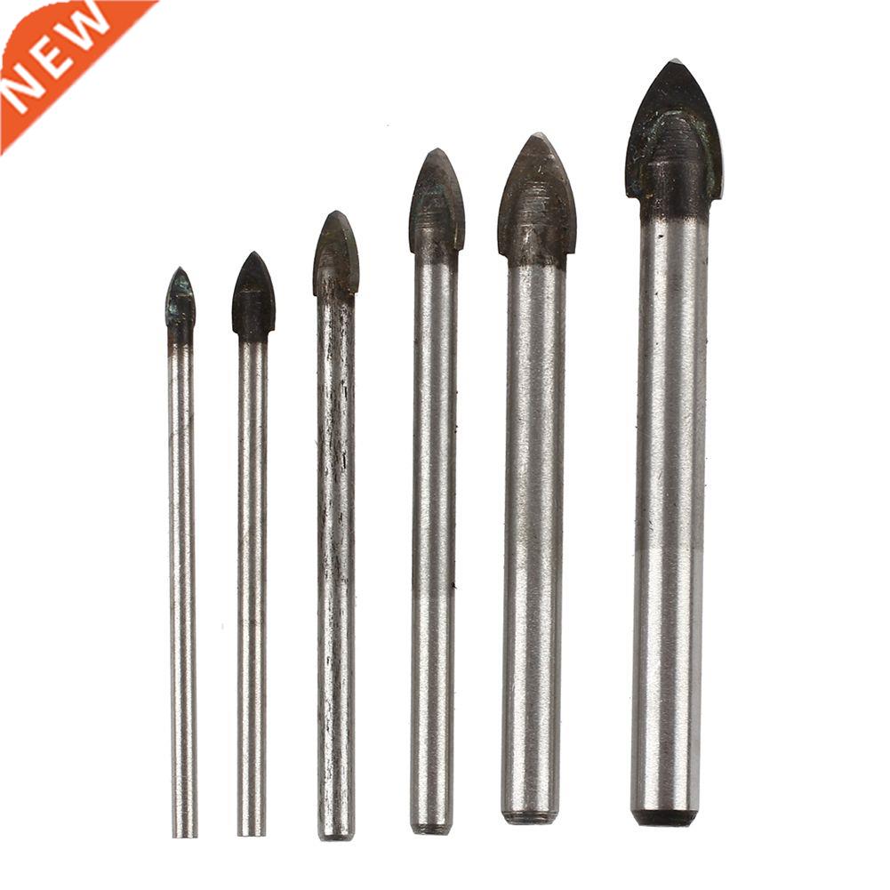 6pcs Glass And Tile Drill Bit Set Kit 3 4 5 6 8 10 mm + Case
