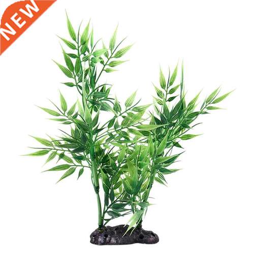 Green Bamboo Leaves Shaped Decorative Artificial Grass for A