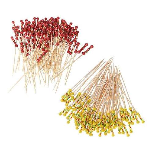 200Pcs Bamboo Fruit Sticks, Wooden Toothpicks For Party