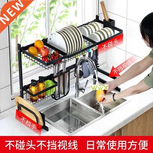 Kitchen Shelf, Black ainless eel Sink, Bowl Rack