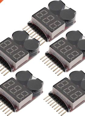 1-8S Li-ion/Fe Battery Voltage 2IN1 Tester Low Voltage Buzze