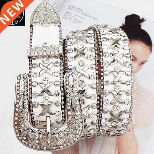 Western Cowgirl Cowboy Bling Bling Rhinestones Belt Quality