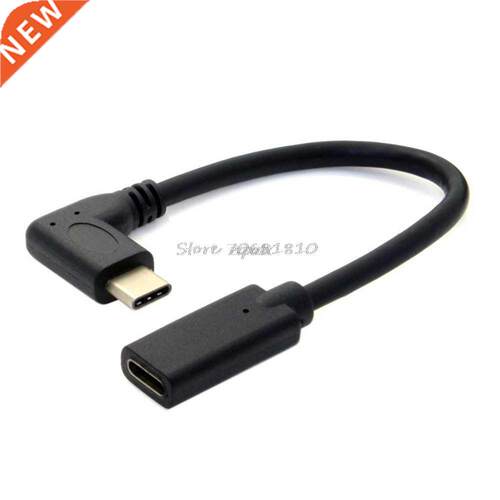 90 Degree USB-C USB 3.1 Type C Male to Female Extension Cabl