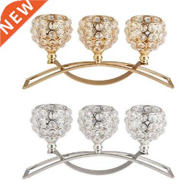Crystal Candle Holder  Arms Candelabra Table Centerpiece