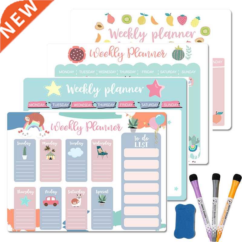 Magnetic Weekly Monthly Planner Calendar Magnets Dry Erase B