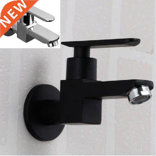 Zinc alloy Single Cold Faucet Wall Mounted Bathroom Basin