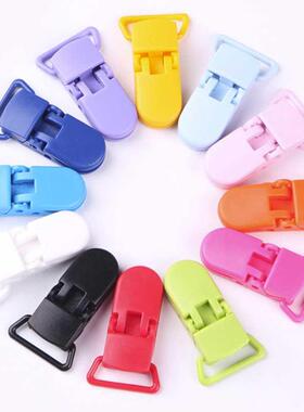 Multicolor 5pcs/lot 20mm Plastic Baby Pacifier Clips Transpa