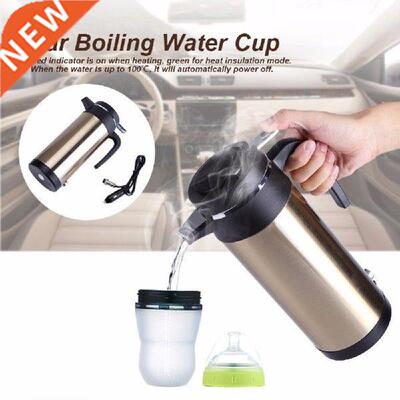 800mL 12V Electric Kettle Heating Cup Car Charger Stainless