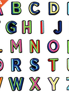26Pcs/Set Colorful Cartoon English Alphabet Letter Mixed