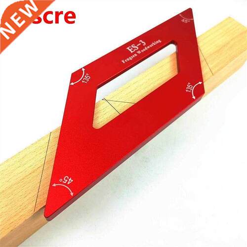 Woodworking Scribing ruler 45 /135 degree square angle ruler