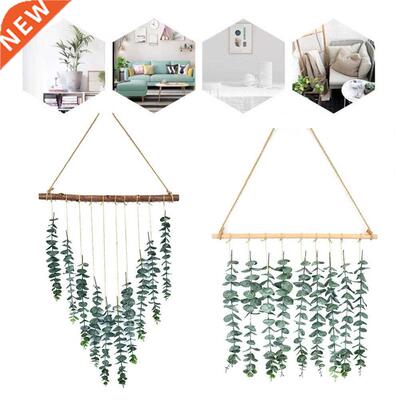 1 Set Simulation Eucalyptus Eye-catching Fadeless Wood Wall