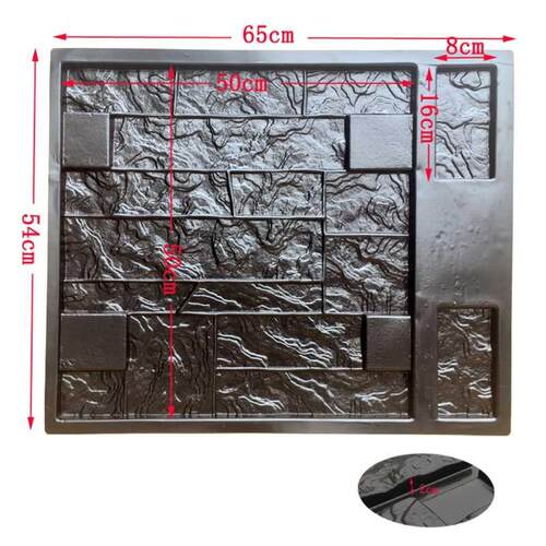 Vertical Concrete Staps Wall Concrete Plaster Garden House
