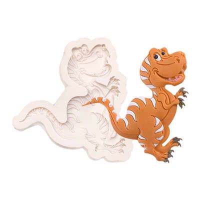 Cartoon Dinosaur-shaped Silicone Mold Various