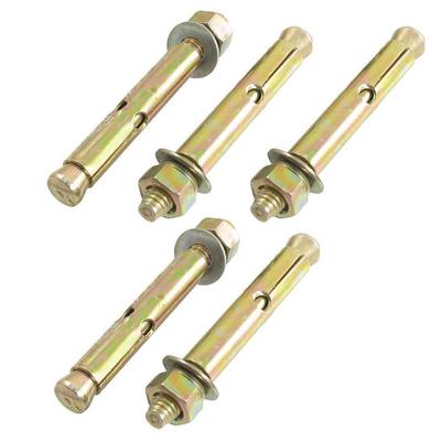 5 Pcs M6 x 60mm Hex Nut Expansion Bolt Sleeve Anchors