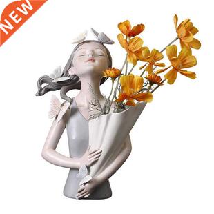 Flower Vase Statues For Decoration Living Room Decorative Sc