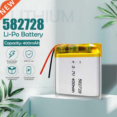 3.7V 400mAh 582728 Lithium Polymer Li Po li ion Rechargeabl