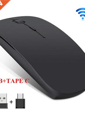 Wireless Mouse Silent PC Mouse Rechargeable Mouse 2.4G USB T