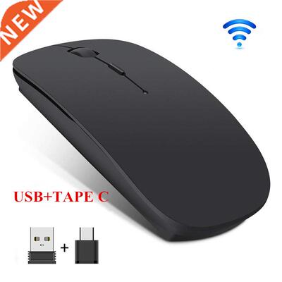 Wireless Mouse Silent PC Mouse Rechargeable Mouse 2.4G USB T