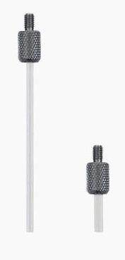 2pcs M2.5 ceramic flat head Dial gauge probe, needle tip
