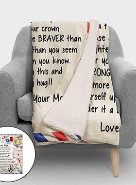 Letter Blanket to Daughter Encourage Inspirational Birthday