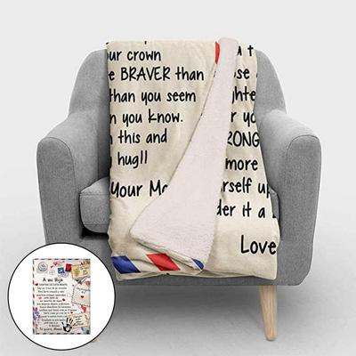 Letter Blanket to Daughter Encourage Inspirational Birthday