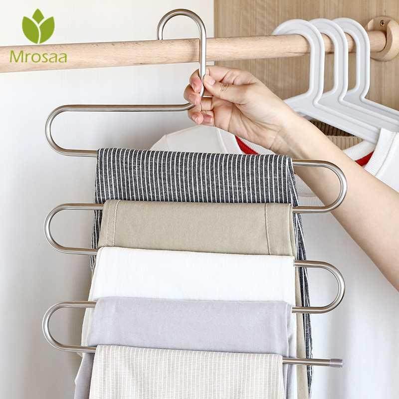 Trousers Hanger Bathroom Orzer Clothes Closet Belt Hol