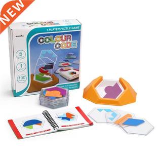 100 Challenge Color Code Puzzle Games Tangram Jigsaw Board P