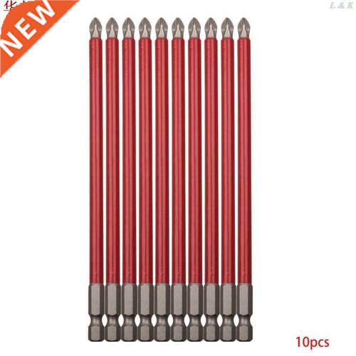 10pcs PH2 150mm Power Drill Bit Set Long Reach Non Slip 1/4'