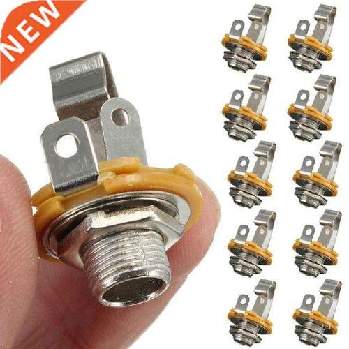 10 Pcs Electric Guitar / Bass Effect Socket 6.5 Mono