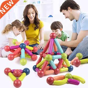 Magnetic Balls and Rods Set STEM Learning Toy 25 42 64PCS Ed