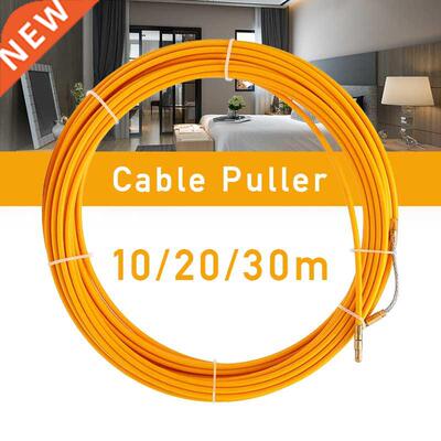 10M/20M/30M 6mm Fiberglass Electric Cable Push Pullers Yello